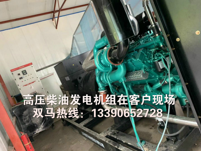 10KV柴油發(fā)電機(jī)組安裝現(xiàn)場